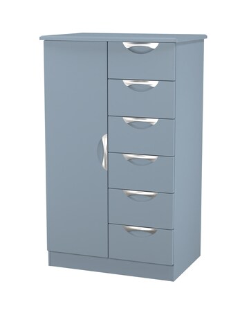 Haydn Ready Assembled 1 Door 5 Drawer Kids Wardrobe - Kids