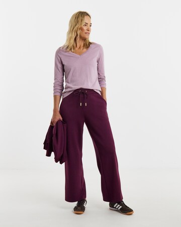 Elderberry V-Neck Long Sleeve T-Shirt