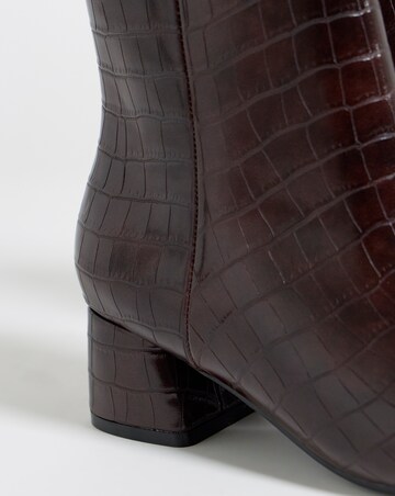 Carmella Block Heel Ankle Boots - Extra Wide Fit (EEE)