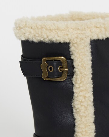 Heavenly Feet Yazmina Sherling Calf Boot - Wide Fit (E)