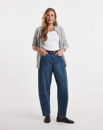 Indigo Authentic Tapered Barrel Jeans