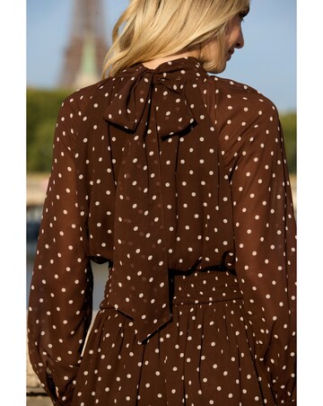 Sosandar Polka Dot Mini Dress