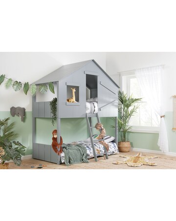 Birlea Kids Safari Bunk Bed- Grey