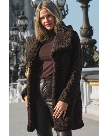 Sosandar Super Cosy Borg with Funnel Neck