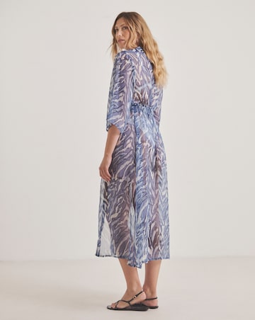 MAGISCULPT Tie Waist Open Beach Kaftan