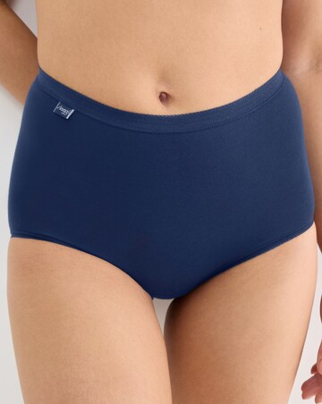 Sloggi 3 Pack Basic Maxi Knicker Blue Multi