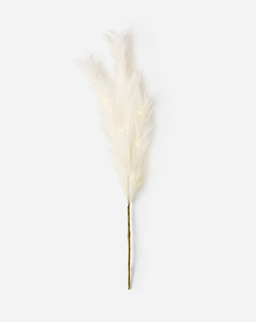 LED White Pampas Grass Picks - 80cm