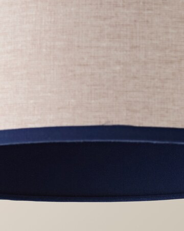 ValueLights Kiara Navy Woven Shade with Colour Match Inner Small