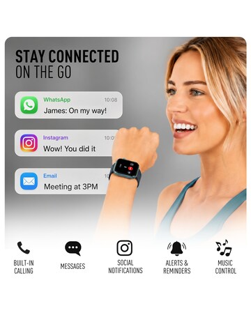 Reflex Active Spectre Silicone Strap Smart Watch - Cool Grey