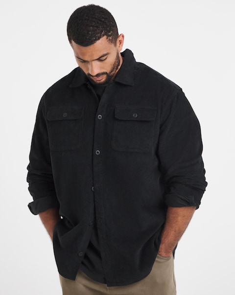 Jack & Jones Regent Cord Overshirt - Khaki