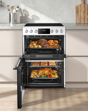 Midea 60cm Freestanding Electric Cooker - White + Installation