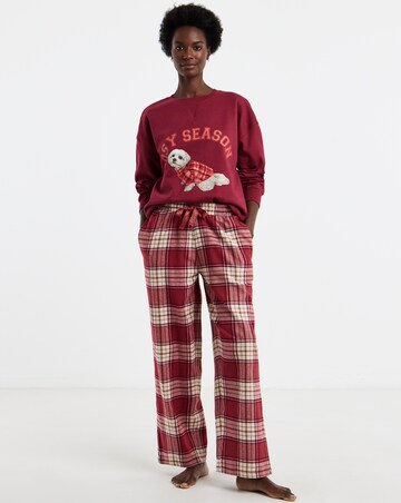 Pretty Secrets Dog Graphic Check Pyjama Set