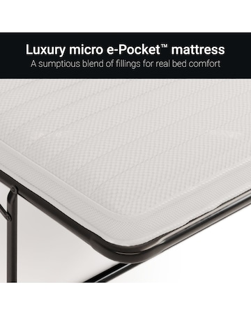Jay-Be Heritage Luxe Velvet 2 Seater Sofa Bed with E-Pocket Mattress