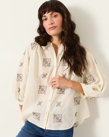 Fatface Ellen Emb Blouse