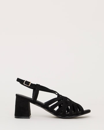 Calm Multi Strap Block Heel Sandals - Extra Wide Fit (EEE)