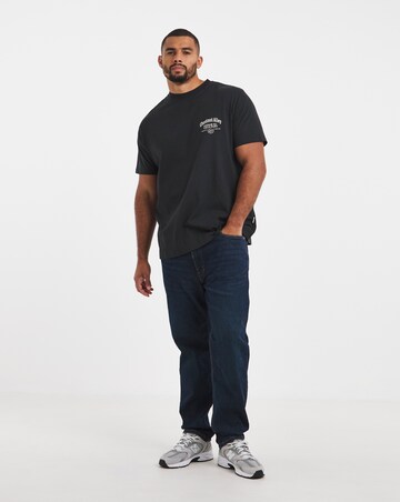 Jack & Jones Montreal Typo Back Graphic T-Shirt - Black
