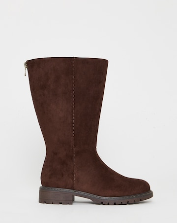 Brynlee Flat Calf Boots - Wide Fit (E) & Curvy Calf