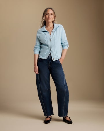 Julipa Pure Cotton Cable Knitted Cardigan