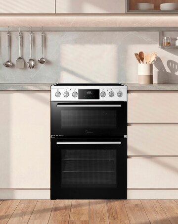 Midea 60cm Freestanding Electric Cooker - White
