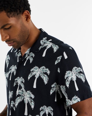 Mono Palm Print Co-ord Shirt
