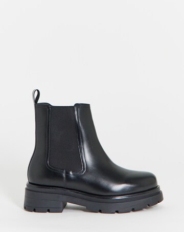 Domino Chunky Chelsea Ankle Boots - Wide Fit (E)