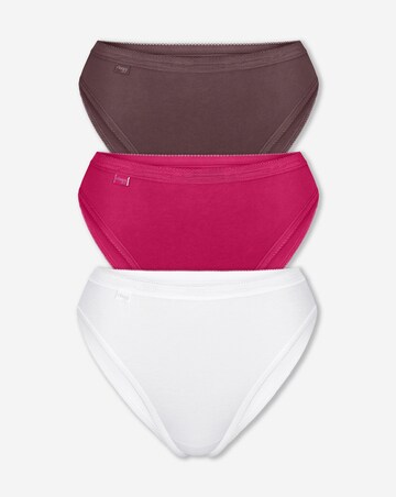 Sloggi 3Pack Tai Hi Leg Knicker Pink Multi