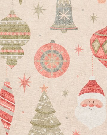 Christmas Baubles Washable Doormat