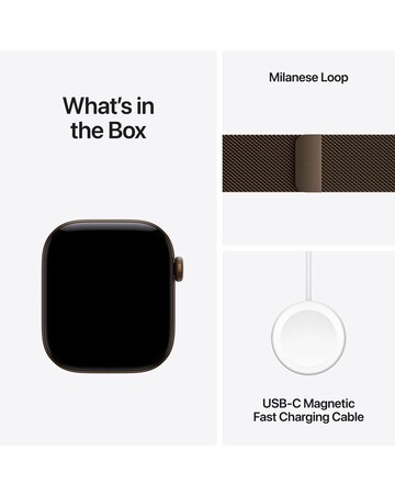 Apple Watch Series 12 GPS 42mm - Dark Bronze Aluminium/Dark Bronze Milanese Loop