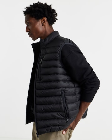 Black Lightweight Padded Gilet