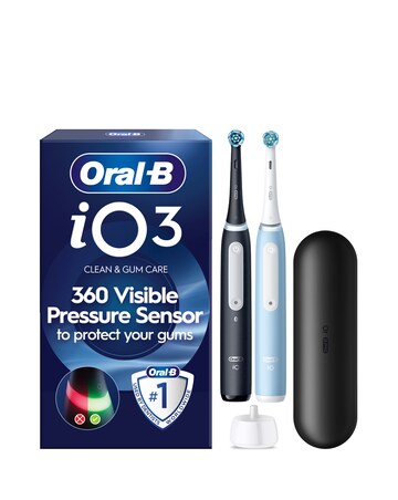 Oral-B iO3 Matt Black & Ice Blue