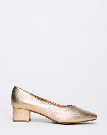 Orlia Flexi Sole Block Heel Court Shoes - Extra Wide Fit (EEE)