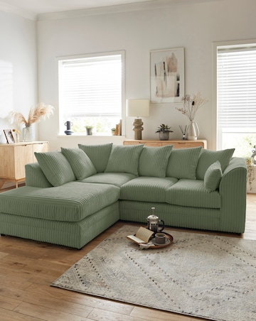 Ferguson Jumbo Cord Left Hand Chaise Sofa