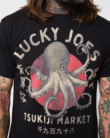 Joe Browns Lucky Joes Octopus T-Shirt - Black