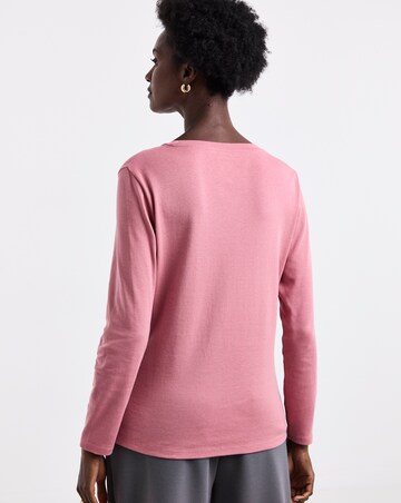 Rose Crew Neck Long Sleeve T-Shirt