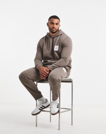Jack & Jones Lock Sweat Hoodie and Pants Set - Brown