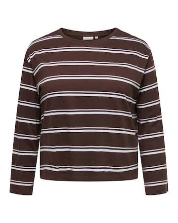 ONLY STRIPE WIDE SLEEVE JERSEY TOP