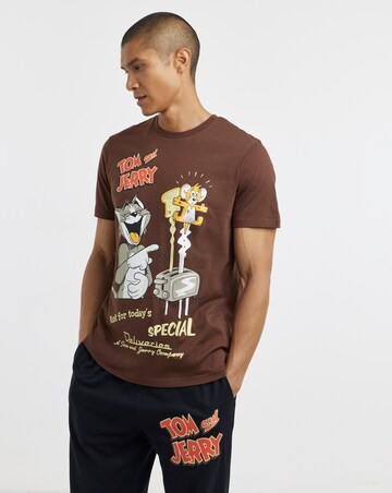 Tom & Jerry Pyjama Set - Brown