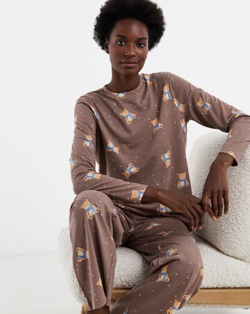 Pretty Secrets Value Bear Print Pyjama Set