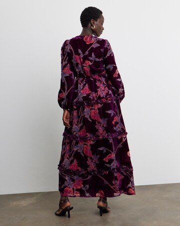 Joanna Hope Velvet Burnout Maxi Dress