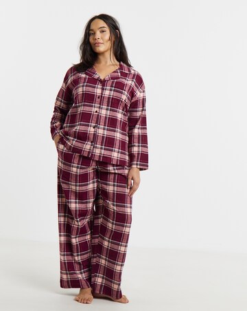 Pretty Secrets Check Button Through Pyjama Set