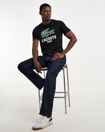 Lacoste Short Sleeve Croc T-Shirt - Black