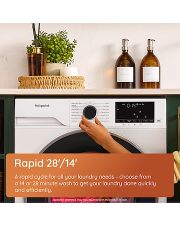 Hotpoint HBD 9681 ANTI STAIN UK 9+6kg- White + Installation