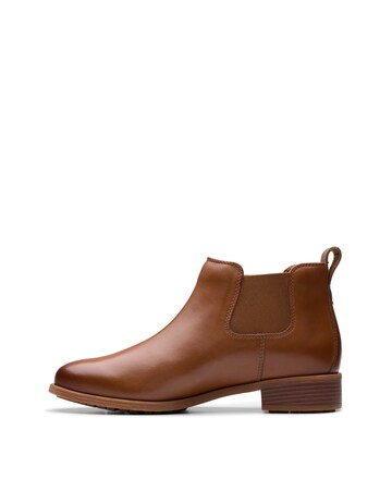 Clarks Leather Havisham Chelsea Ankle Boot - Wide Fit (E)
