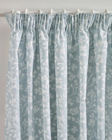 Catherine Lansfield Brooke Floral Pencil Pleat Curtains