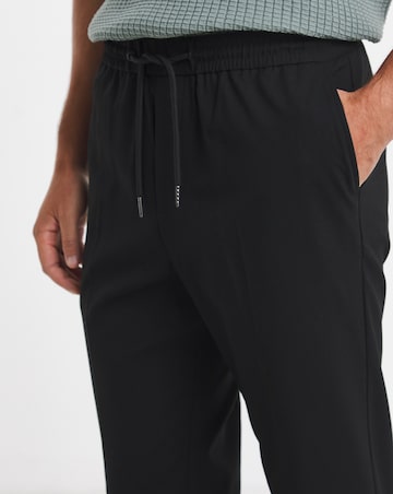 Black Elasticated Jogger Trouser