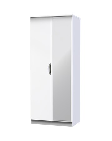 Haydn Ready Assembled 2 Door Mirrored Wardrobe - Kids
