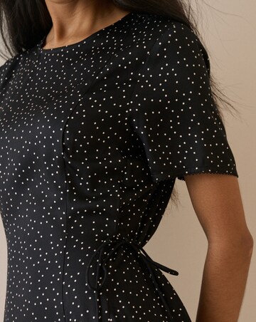 NOBODY'S CHILD GAIA POLKA DOT MIDI DRESS