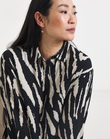 Printed Linen Mix Shirt