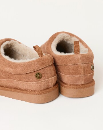 FatFace Lewis Suede Mule - Tan Brown