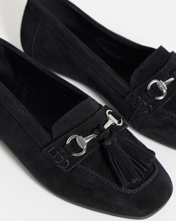 Heavenly Soles Prague Suede Diving Moccasin - Wide Fit (E)